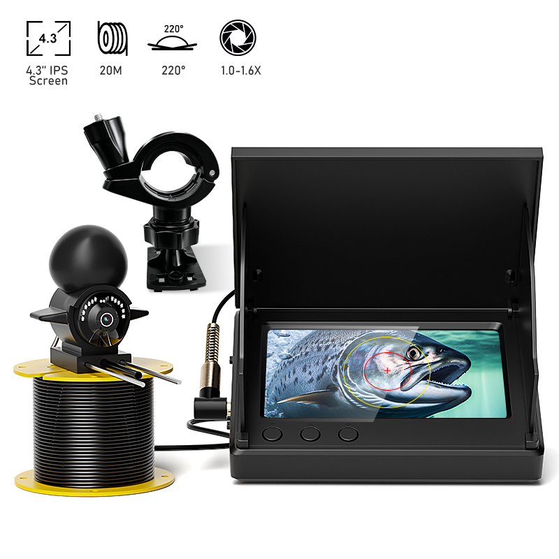 Fishing Camera - Détecteur de poissons portable LCD 4,3'',