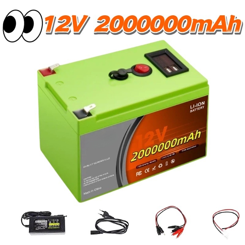 Fish Finder Charger - Batterie au lithium rechargeable LiFePO4 12V