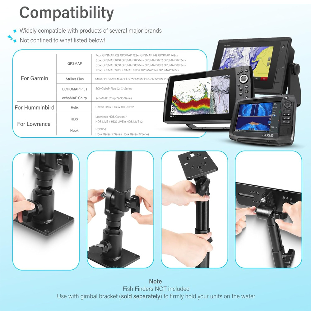 Support universel pour détecte - Fish Finder Mount avis et prix