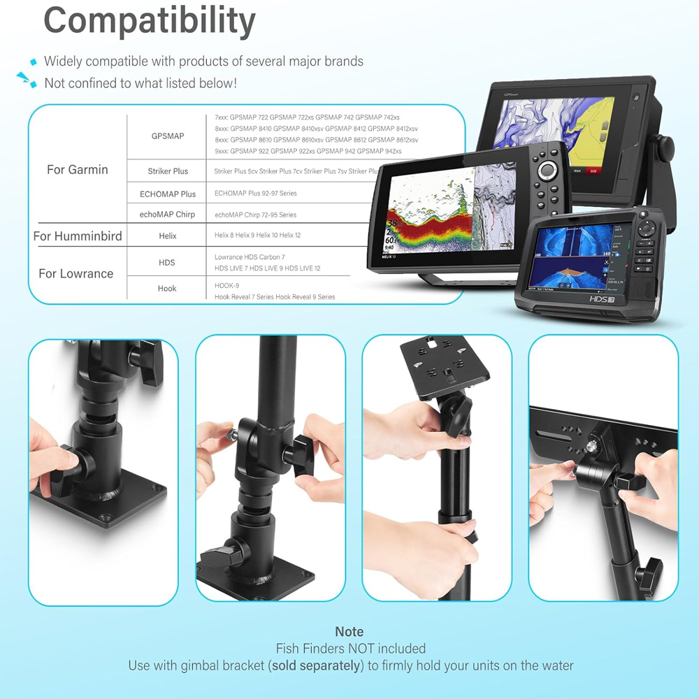 Support universel pour détecte - Fish Finder Mount avis et prix